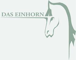 Das Einhorn Logo im onlineshop einhornART in Graugrün