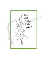 Lade das Bild in den Galerie-Viewer, Weihnachtseinhorn - Karte